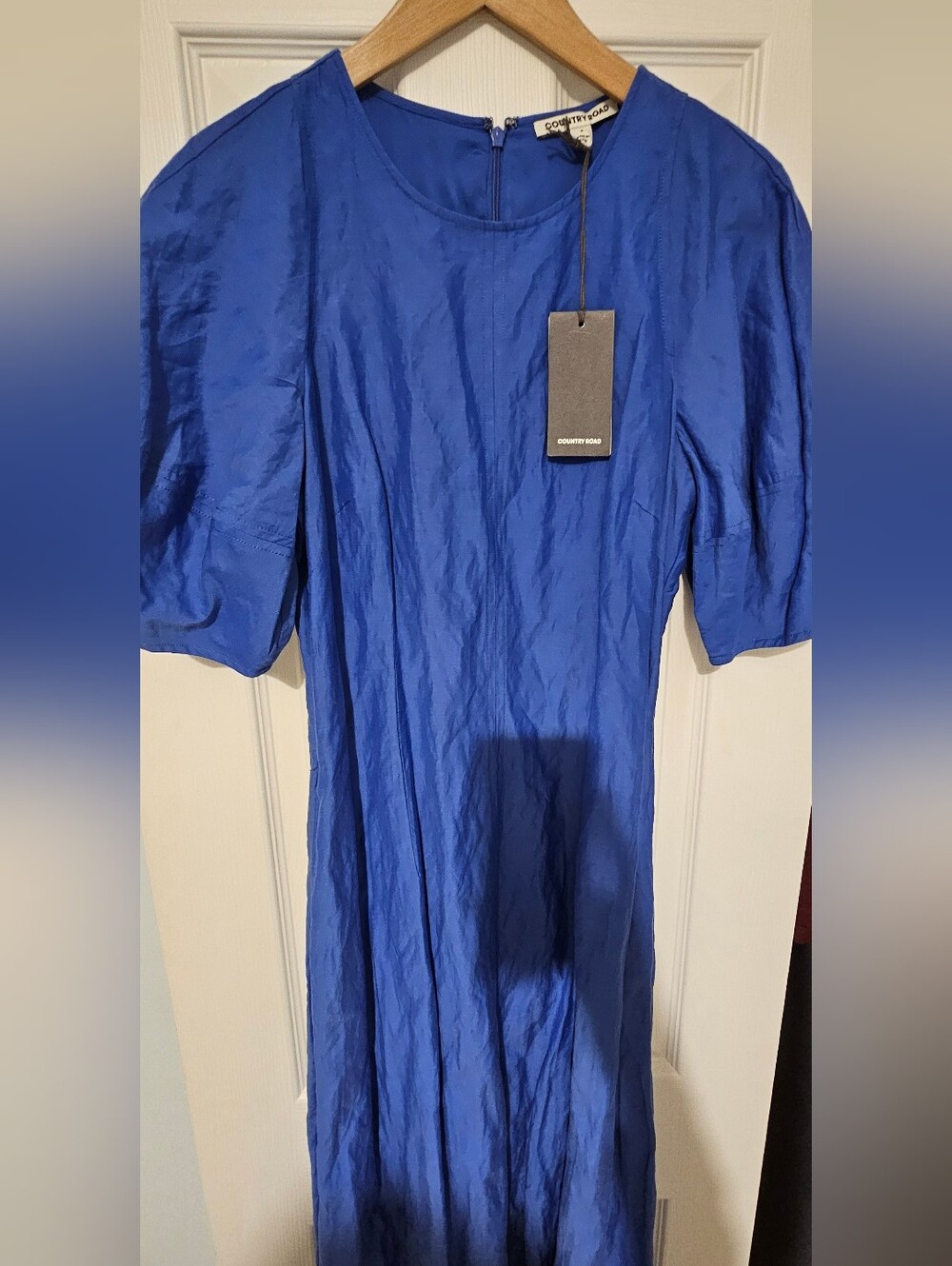 Country Road Royal Blue Short Sleeve Dress-Style Shirt